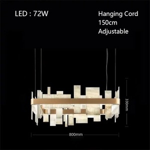 Alabaster Acropolis LED Square Chandelier - view 3