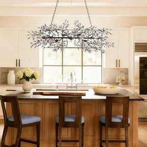 Fiore Linear Chandelier 43"51"68" - view 5