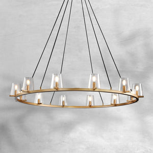 Prism Glass Round Chandelier 36"48"60" - view 2