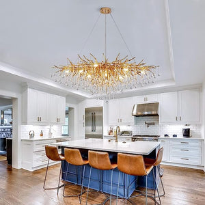 Stunning Tree Branch Crystal Chandelier with Clear Teardrop-shaped for Living/Dining Room - view 13