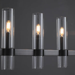 Ravion Linear Chandelier 71", solid brass - view 6