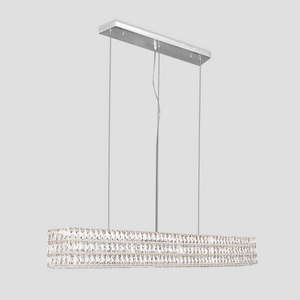 Pluto Halo Rectangular Crystal Chandelier - view 14