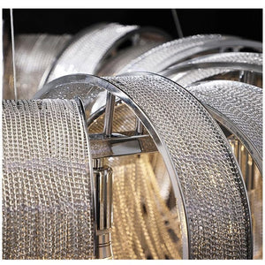 Liz Luxury Aluminum Chain Tassel Chandelier - view 6