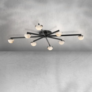 Padra Alabaster Large Staggered Arm Flush Mount - view 5