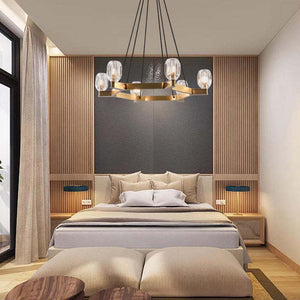 Kevin Canson Circular Crystal Chandelier Chandeliers