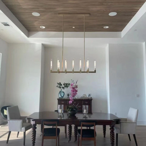 Chantelle Glass Linear Chandelier 67" - view 7