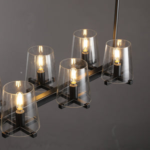 Prism Glass Linear Chandelier 49"60" - view 14