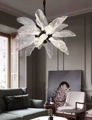 Creative Bionic Resin Leaves Chandelier for Living Room/Dining Room/Staircase - view 9