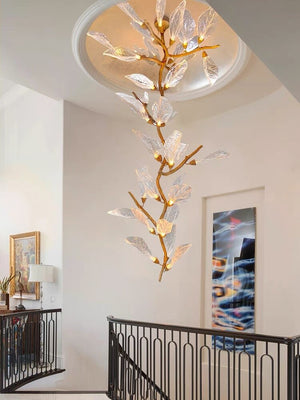 Creative Bionic Resin Leaves Chandelier for Living Room/Dining Room/Staircase - view 11