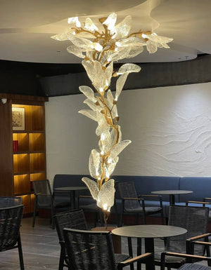 Creative Bionic Resin Leaves Chandelier for Living Room/Dining Room/Staircase - view 13