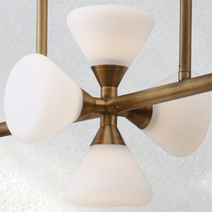 Opaline Linear Chandelier - view 2