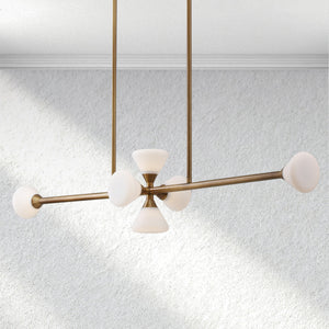 Opaline Linear Chandelier