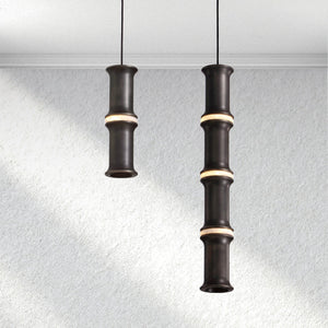 Carey Bamboo Chandelier - view 2