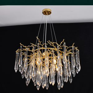 Agnes Round Branch Crystal Chandelier