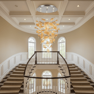 Multicolor Crystal Spiral Maple Leaf Chandelier - view 61