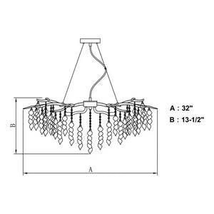 New Light Luxury Crystal Geometric Chandelier for Living Room/Dining Room/Bedroom - view 21