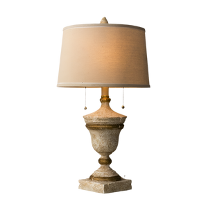 Luxury Retro Design Beige Table Lamp for Home, resin
