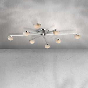 Padra Alabaster Large Staggered Arm Flush Mount - view 6