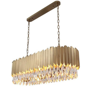 Tiered Linear Crystal Chandelier, K9 crystal - view 2