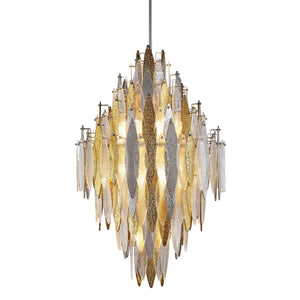 Alba Empire Tiered Oval Glass Chandelier - view 3