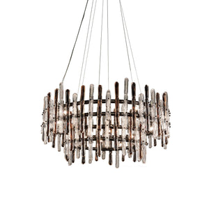 Brous Round Glass Chandelier - view 3