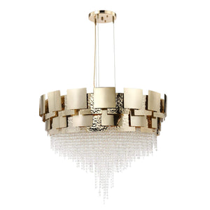 Amadeo Round Crystal Bead Chandelier, K9 crystal