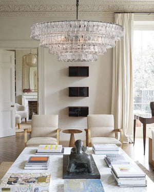 Ghiaccio Round Chandelier 24"36"48"60" - view 11