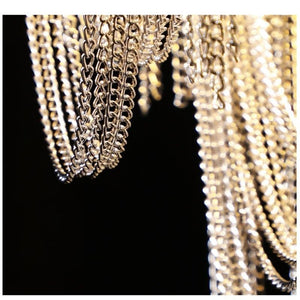 Liz Luxury Aluminum Chain Tassel Chandelier - view 5