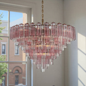 Addis 49'' Chandelier in Aged Brass - Lifestyle View (ADD-327-AG-SP)