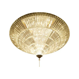 Modern Luxury Exquisite Flush Mount Crystal Chandelier for Low-ceiling Space - view 2