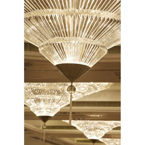 Modern Luxury Exquisite Flush Mount Crystal Chandelier for Low-ceiling Space - view 5