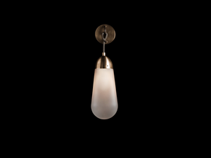 LARIAT SCONCE / SMALL H11.75" x Ø5", brass wall sconce