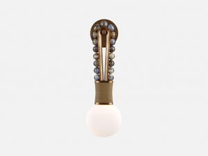 TALISMAN LOOP SCONCE H24.75 x W6" x D4", brass wall sconce - view 3