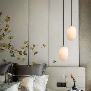 Alabaster Bedside Pendant Light, chandelier