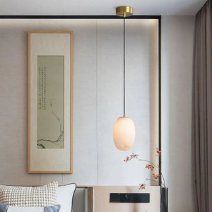Alabaster Bedside Pendant Light, chandelier - view 3