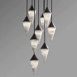 Alabaster Cone Pendant Light, chandelier - view 5