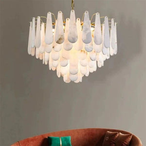 Alabaster Feathery Chandelier - view 2