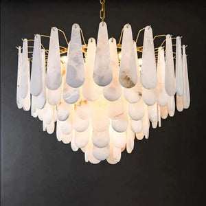 Alabaster Feathery Chandelier - view 4