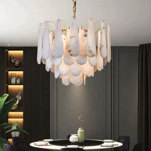 Alabaster Feathery Chandelier - view 5