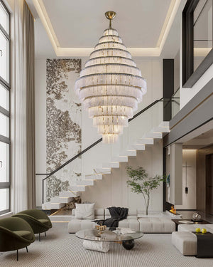 Alabaster Giant Tiered Chandelier - view 4