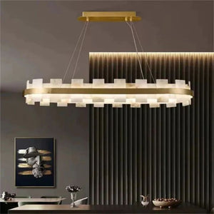 Alabaster Glo Modern Chandelier - view 4