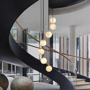 Share Alabaster Global Wavy Chandelier - view 5