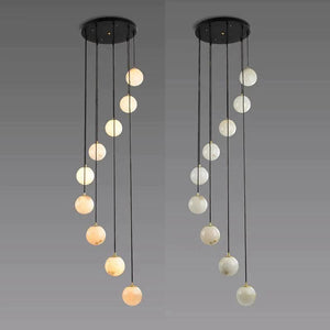 Share Alabaster Global Wavy Chandelier - view 9