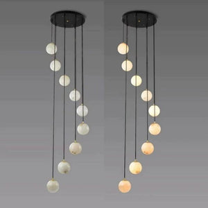 Alabaster Global Wavy Chandelier - view 5