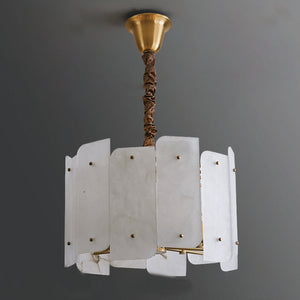 Alabaster Lorry Round Chandelier 20" 31" - view 11