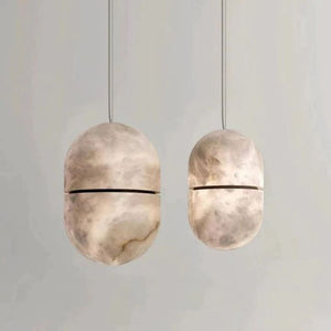 Alabaster Oval Pendant - view 2
