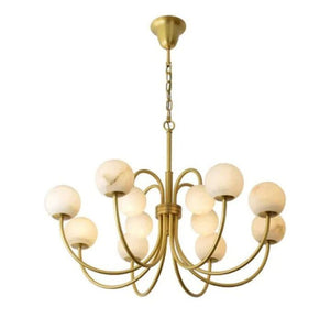 Alabaster Radial Chandelier - view 4