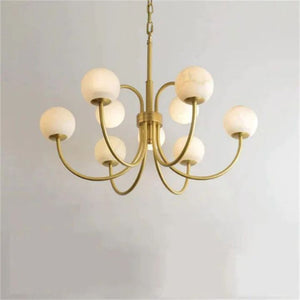 Alabaster Radial Chandelier - view 2