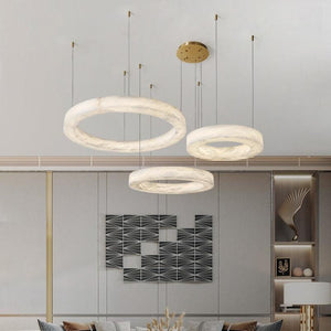 Alabaster Merika Round Chandelier
