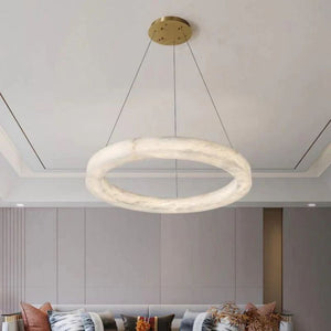 Alabaster Round Modern Pendant - view 5